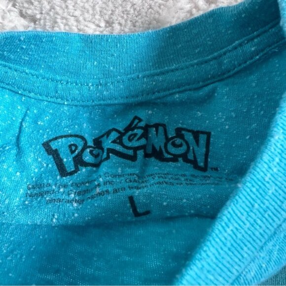 Pokemon | Vintage Blue Gen 1 Pokemon Short Sleeve Tee | Size Large - Picture 4 of 6